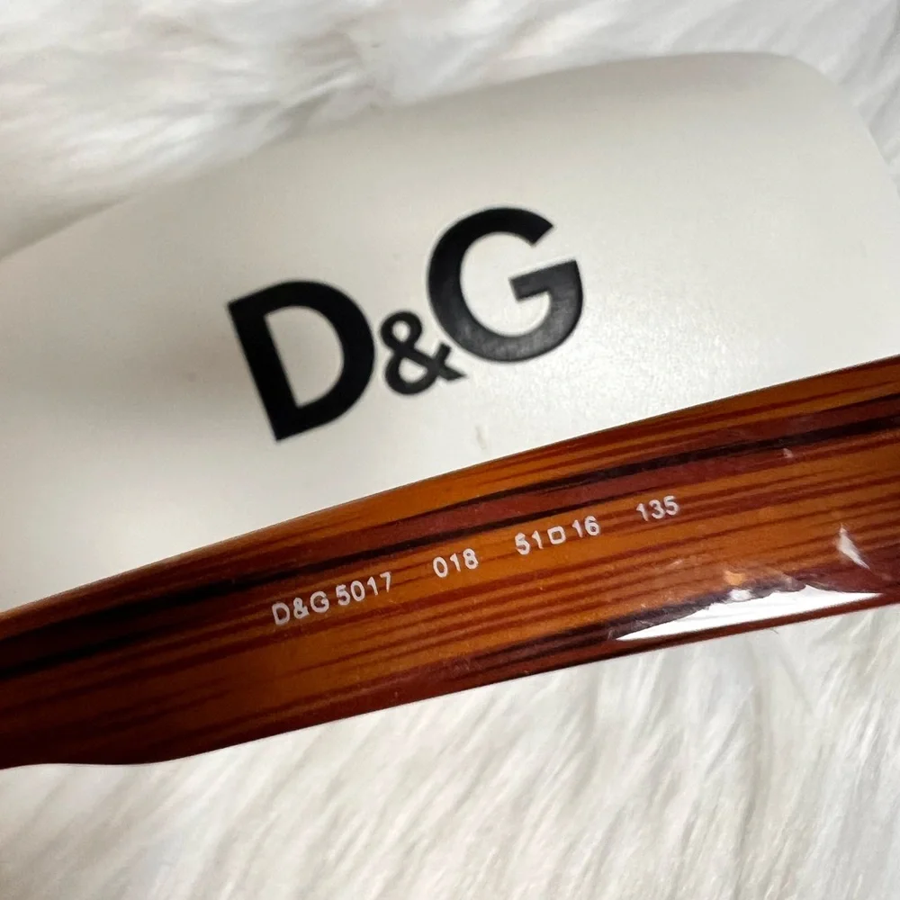 D&G Men's Glasses with Black and Brown Accents - Picture 7 of 9